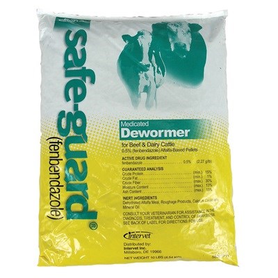healthcare pellets medicated dewormer durvet cattle