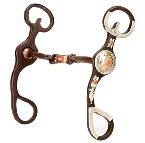 Weaver Snaffle 3-piece  mouth Show Antique and Silver