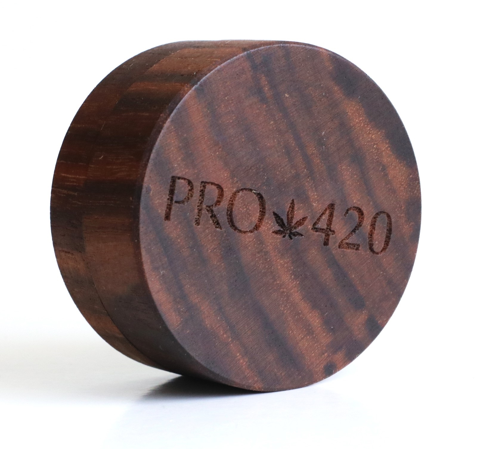 PRO420 Walnut Wood Grinder- 2 Piece simple easy to use herb grinder