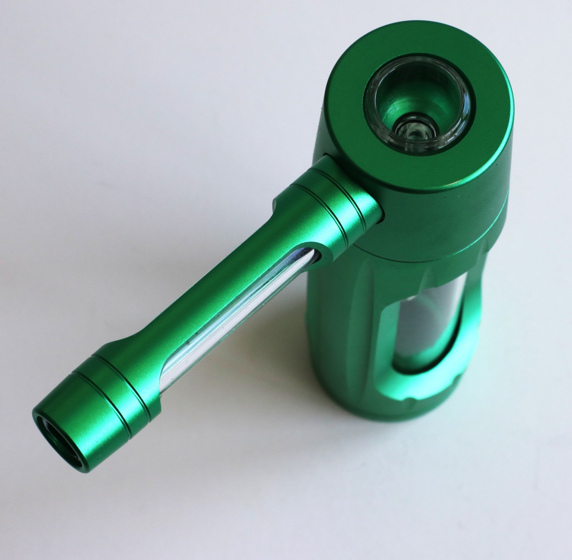 PRO420 Glass & Aluminum 6? Bubbler-Water Pipe-Easy to Clean-Perfect Small Bubbler