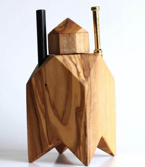 Olive Wood Table Top Dugout-Unique one of a kind design