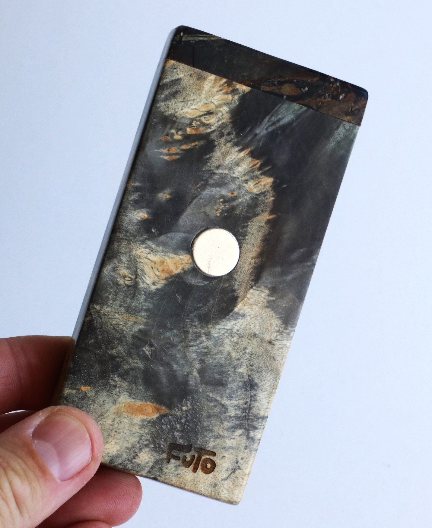 Galaxy Burl Futo Stash Box- Out of this World Wood Dugout- 4" Burled Wood- Best Quality
