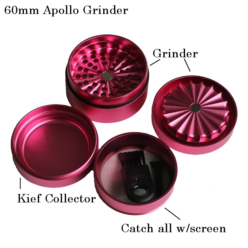 60mm PRO 420 Apollo Grinder-State of the Art Herb Crusher-Green