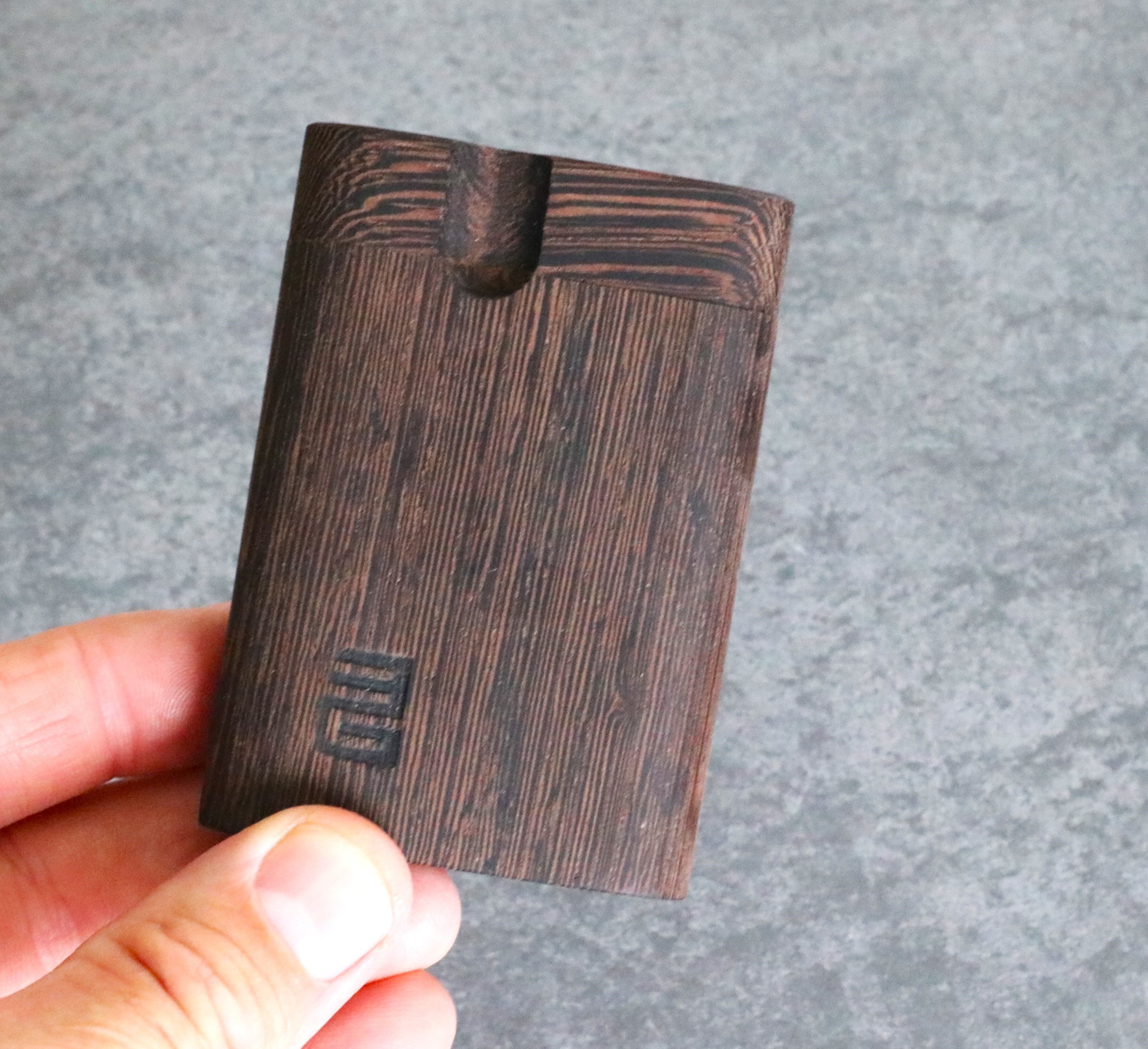 3" & 4" Dark Wenge Dugouts & Pipe-American Crafted Stash Box