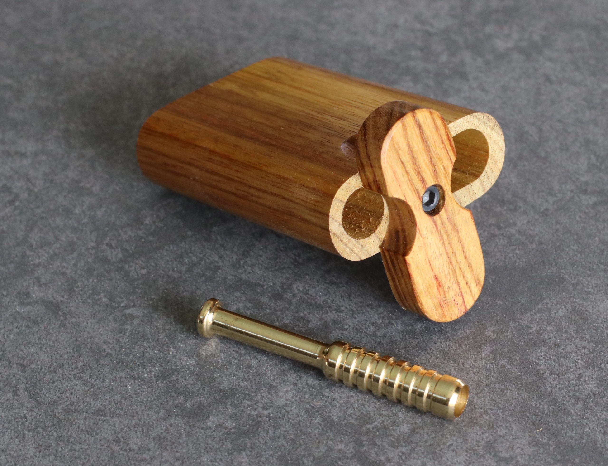 3" & 4" Mahogany Dugouts- Swivel Lid- One Hitter Pipe included