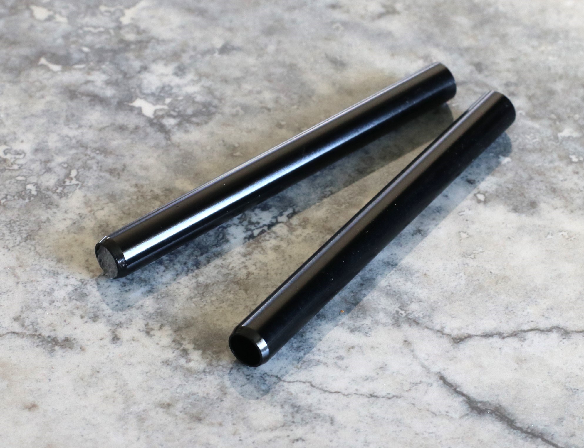3" Straight Black One Hitter Pipes - 3' Straight Black One Hitter Pipe