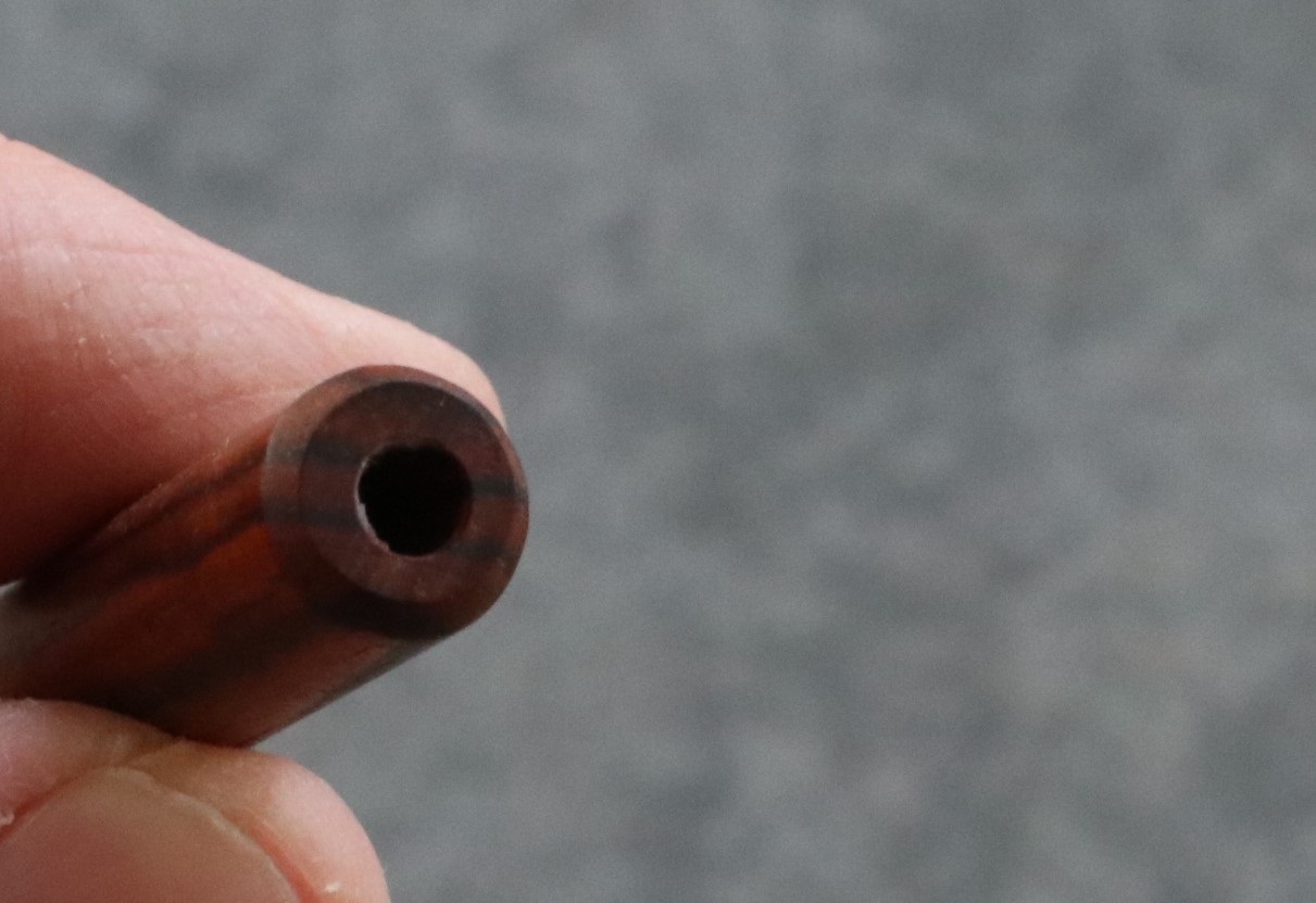4" Exotic Wood One Hitter Pipes-Crafted Hardwood pipe with brass bowl - 4' Exotic Wood One Hitter Pipes-Crafted Hardwood pipe with brass bowl