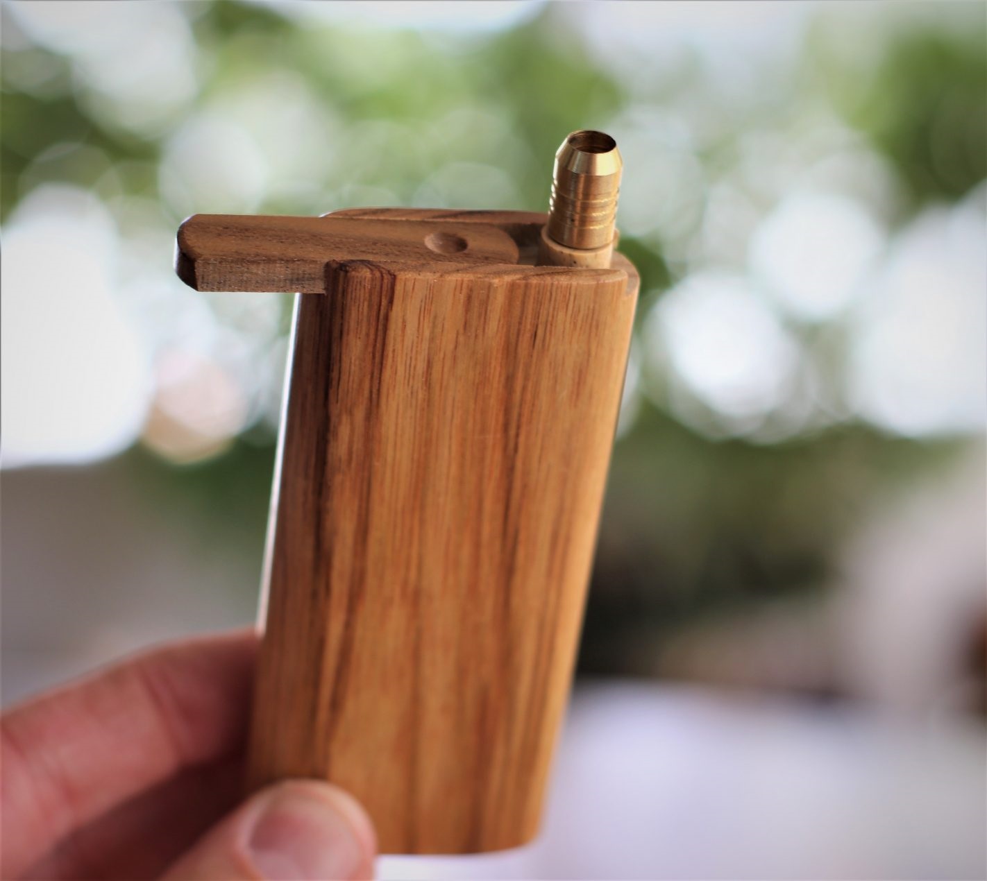 3" & 4" Mahogany Slider Lid Dugouts & One Hitter- Slider Lid- Classy Gift for Smokers - Mahogany Slider lid Dugout