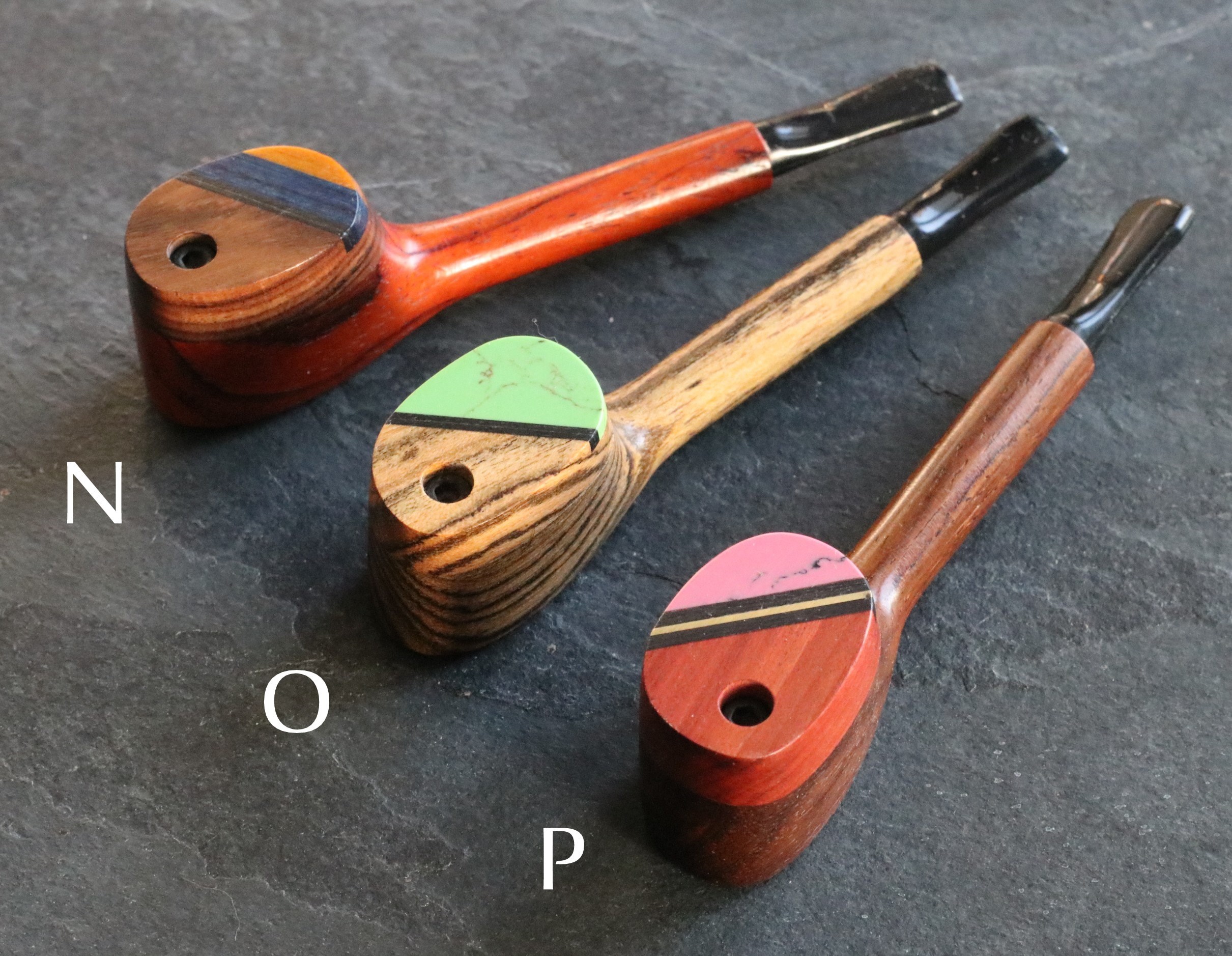 4.5" Swivel Lid Wood Pipe-G9 EXECUTIVE-Handcrafted American Pipe - Exotic Wood Swivel Lid Pipes