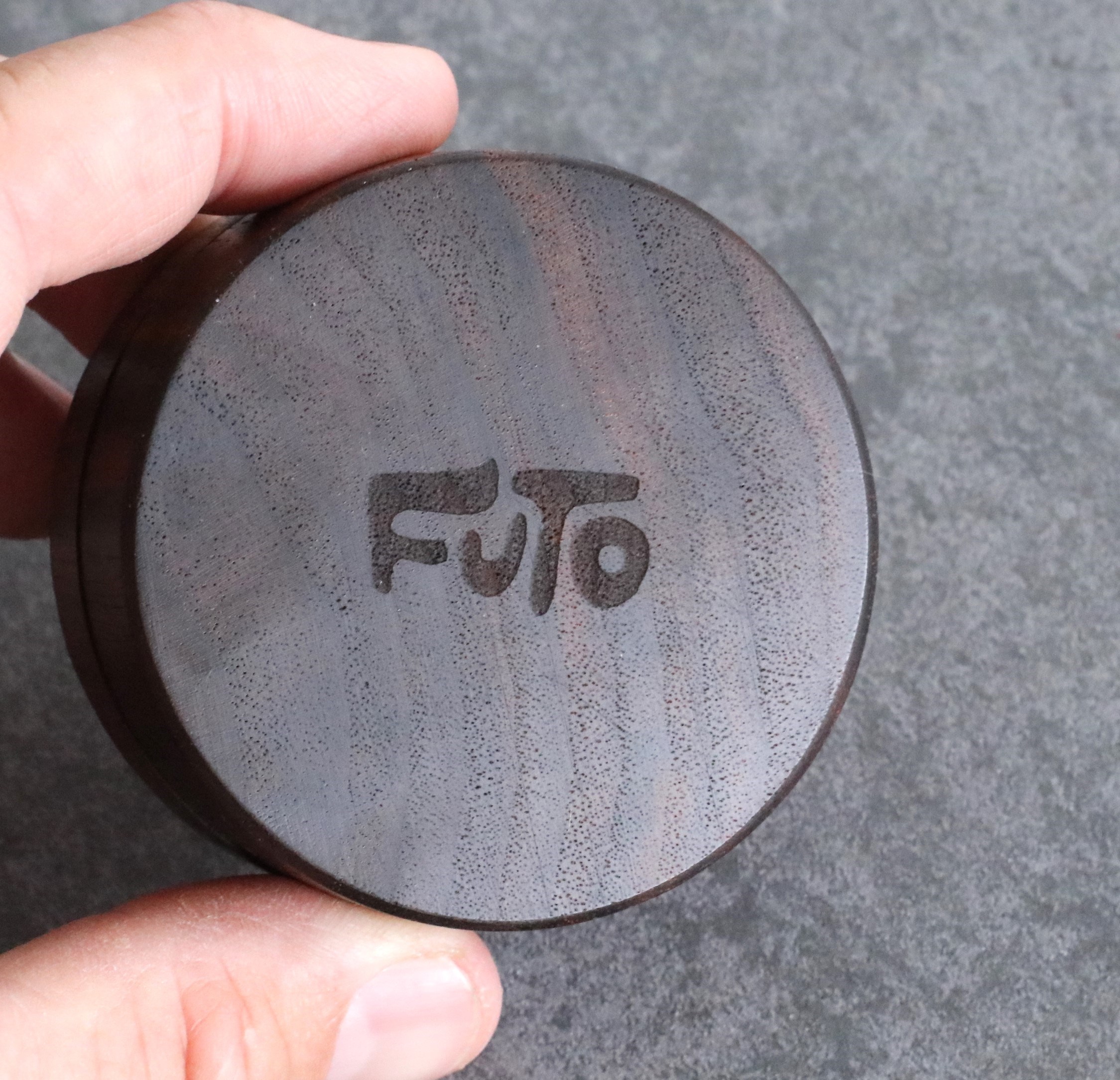 Futo Walnut Wood Grinder- 2 Piece simple easy to use herb grinder