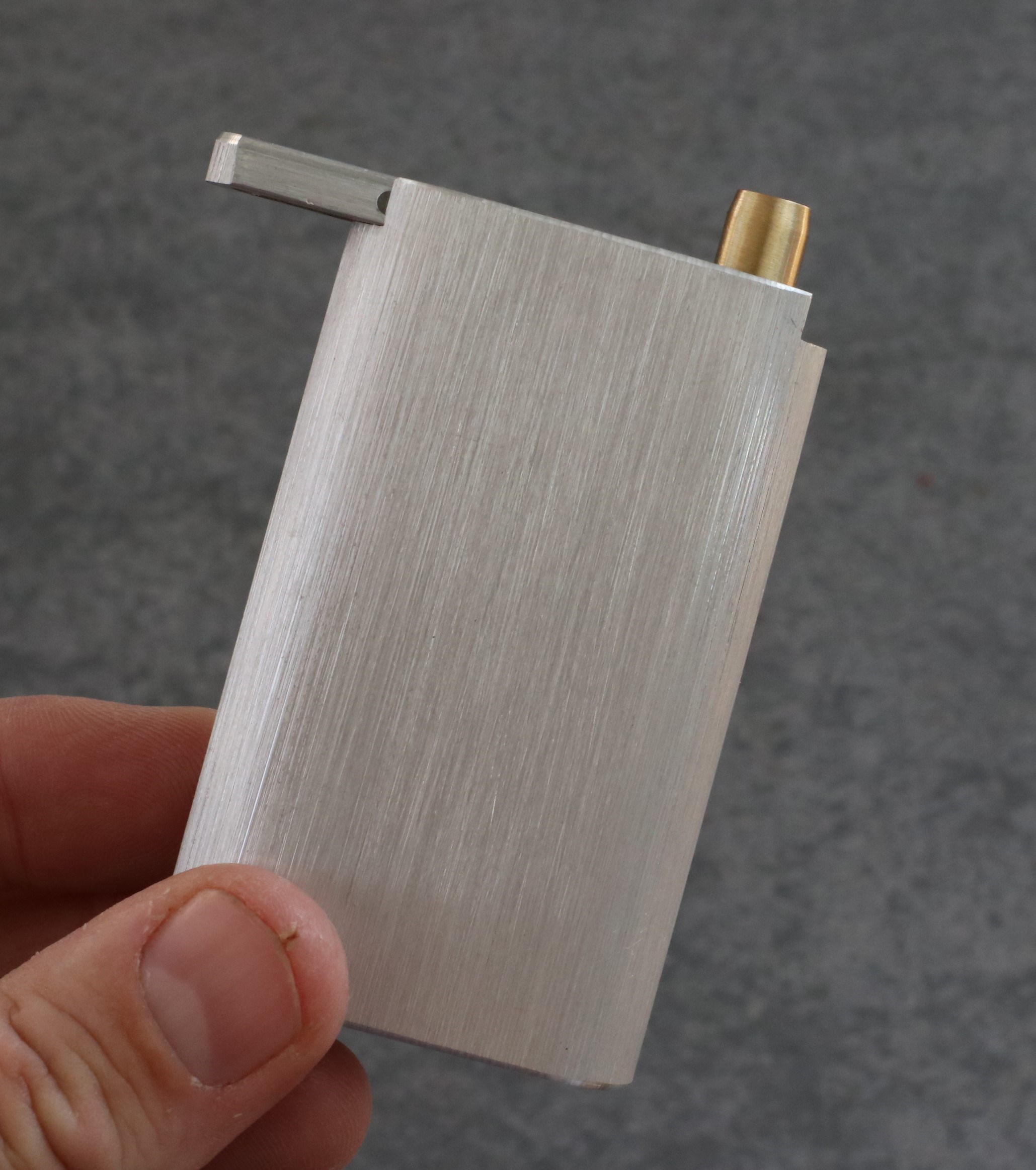 3" Aluminum Alloy Stash Box-Dugout Style-Custom One Hitter Pipe - Aluminum Slider Lid Dugout