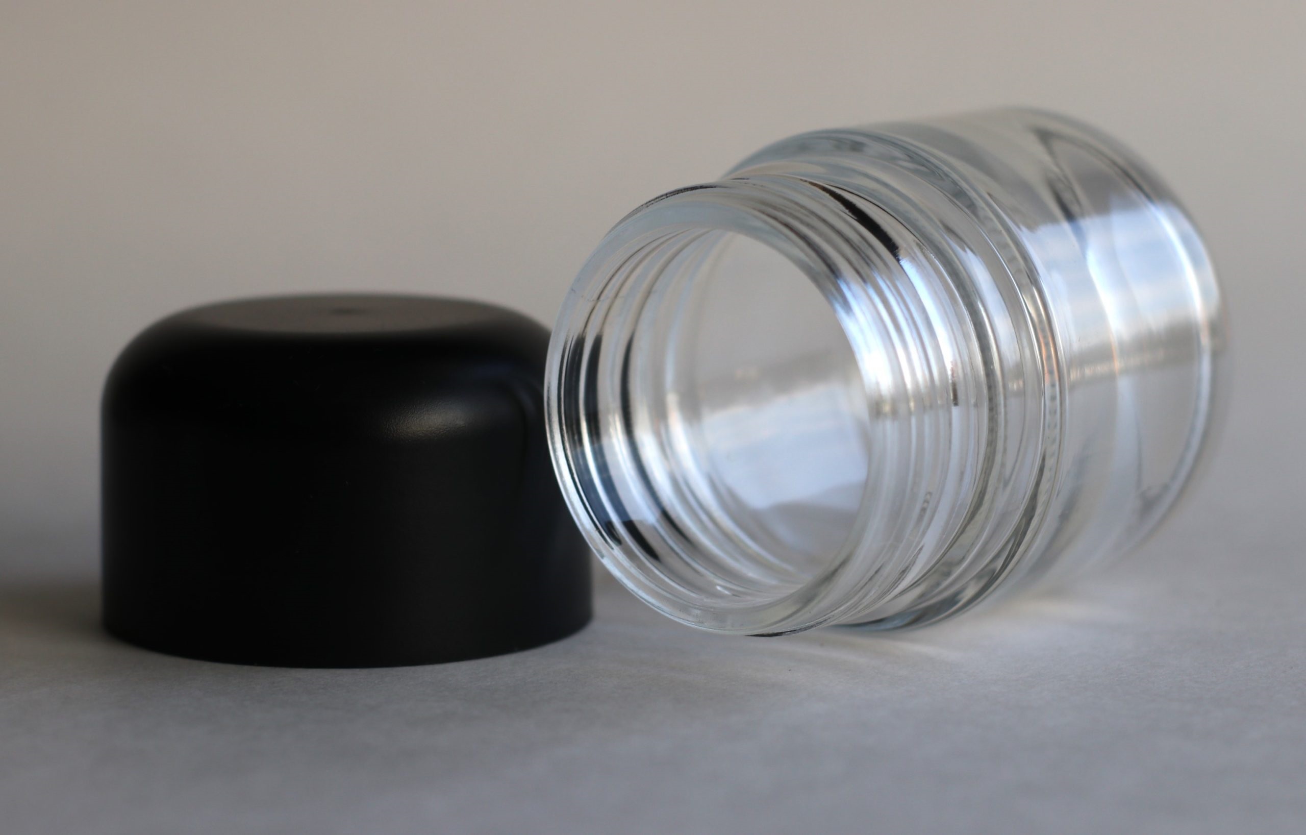 3" Glass Stash Jar-Smell Proof-Child Proof Lid-Safe and Secure Jar