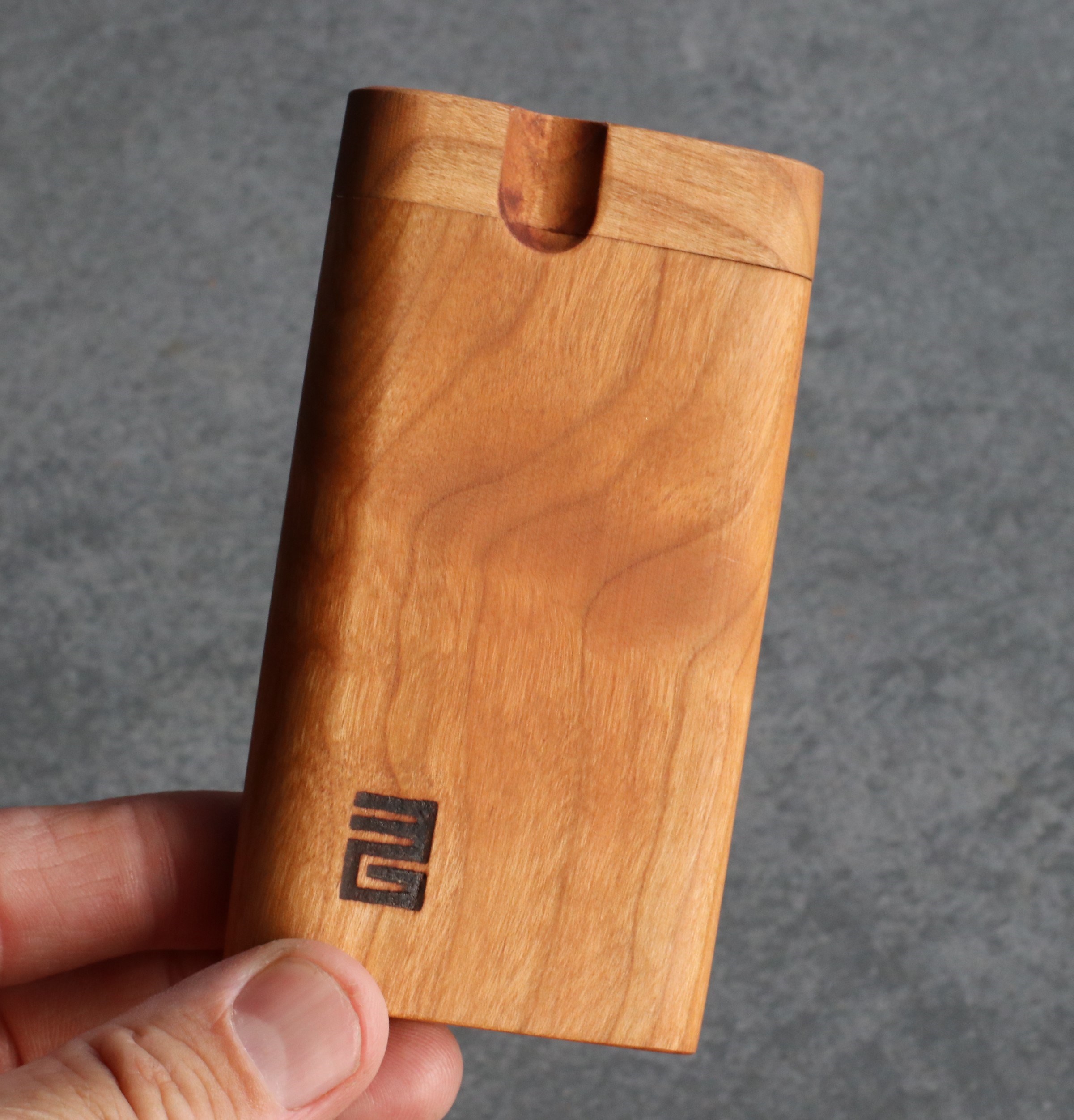Cherry Wood Dugouts by 3rd Grain-American Crafted Swivel Lid Dugout