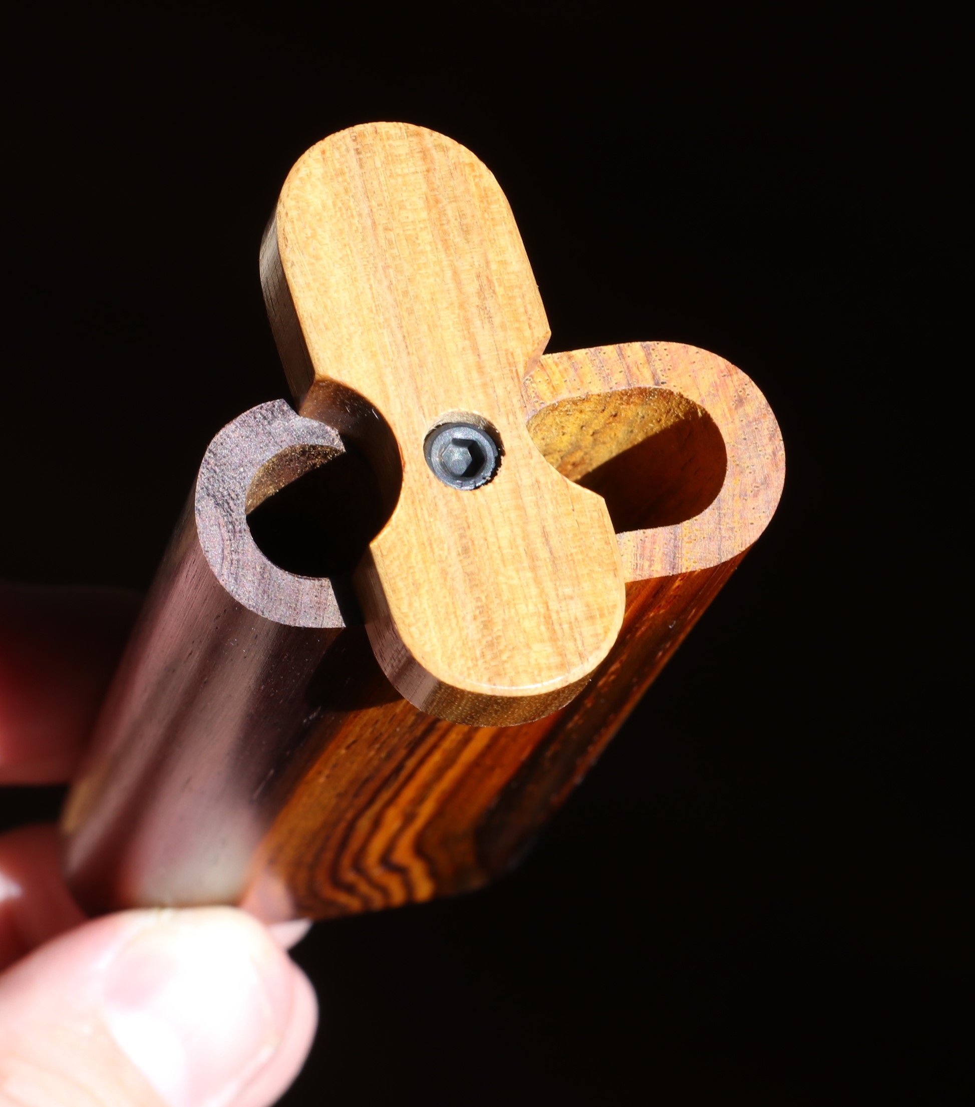 Cocobolo & Honduras Wood Dugouts- The Perfect Gift- the finest dugout and one hitter pipe ever! - Cocobolo Swivel Lid Dugouts