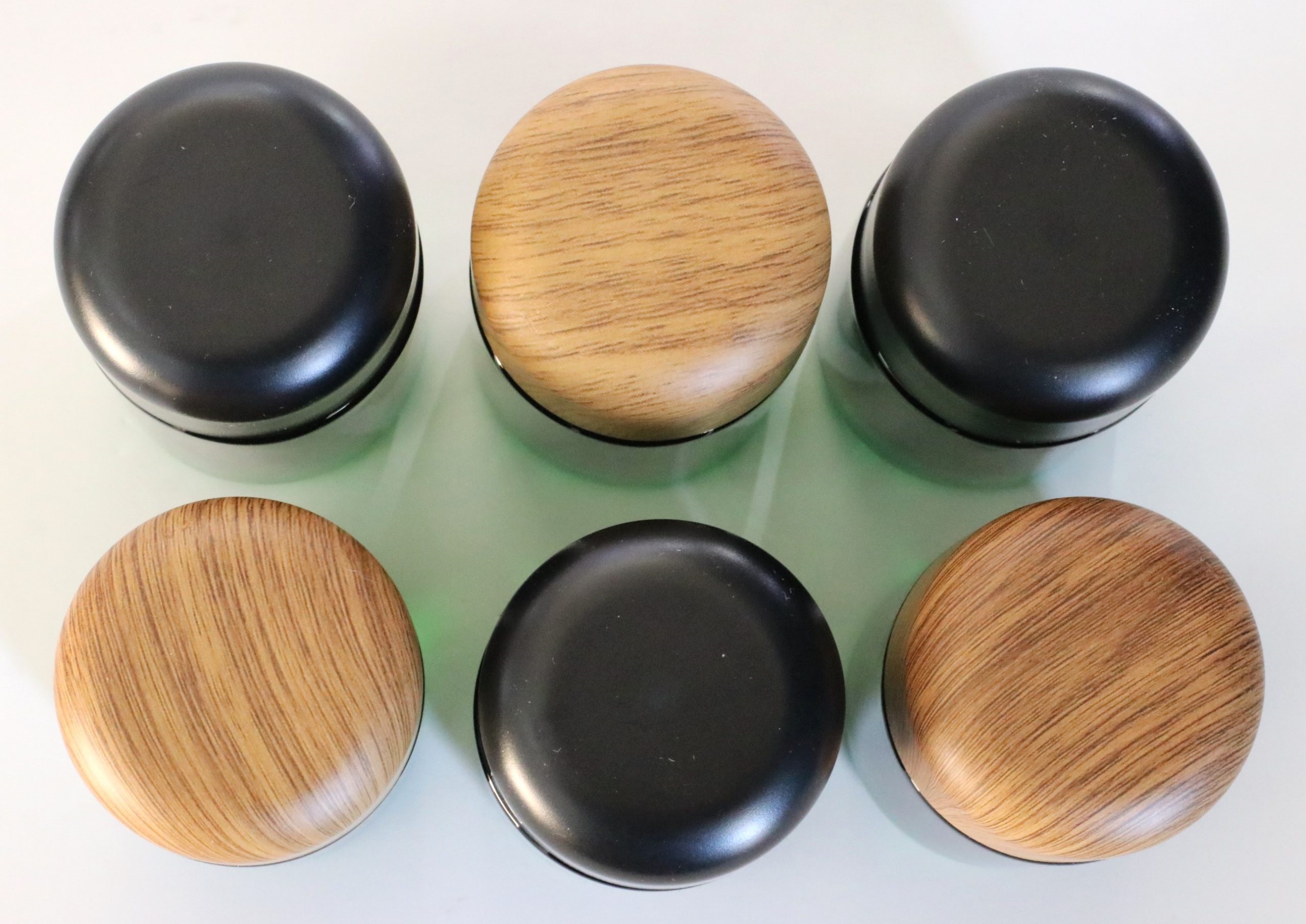 6 x Glass Stash Jars-Quality Green Tinted Glass with Smell/Child Proof Lids - Glass Stash Jar
