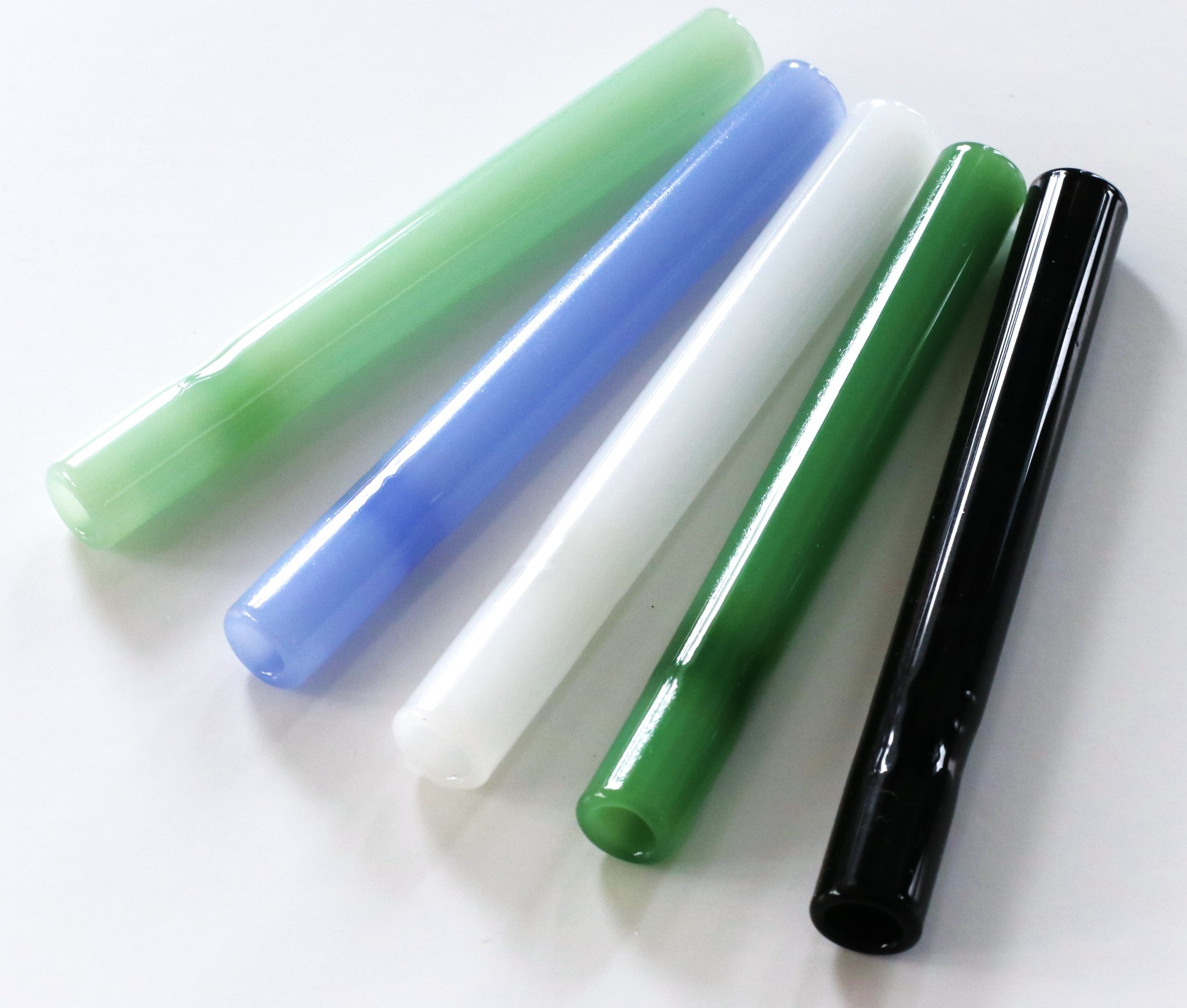 4+" Multi Hit Glass One Hitters-Colorful Glass Pipes - 4' Glass Chillums