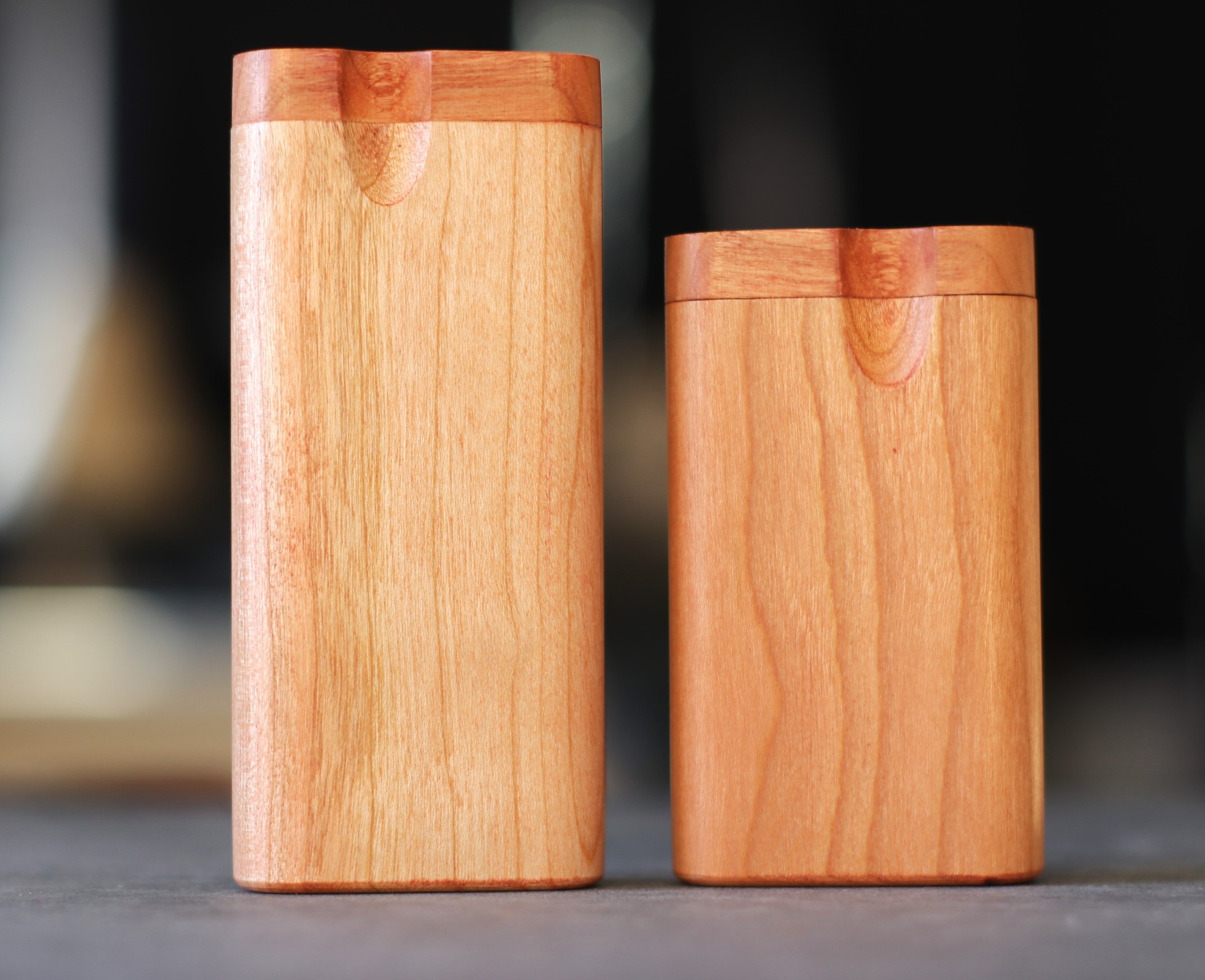Cherry Spring Lock Dugouts & One hitter pipes-American Handcrafted Stash Boxes - Cherry Spring Lock Dugouts & One hitter pipes-American Handcrafted Stash Boxes