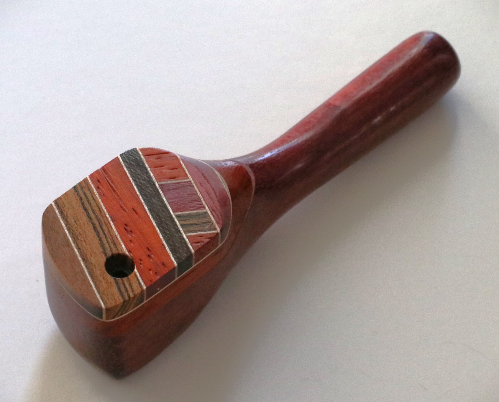 Exotic Wood Swivel Lid Pipe-TP26LT-4"-American Handcrafted Smoking Pipe - Crafted Wood Smoking Pipes