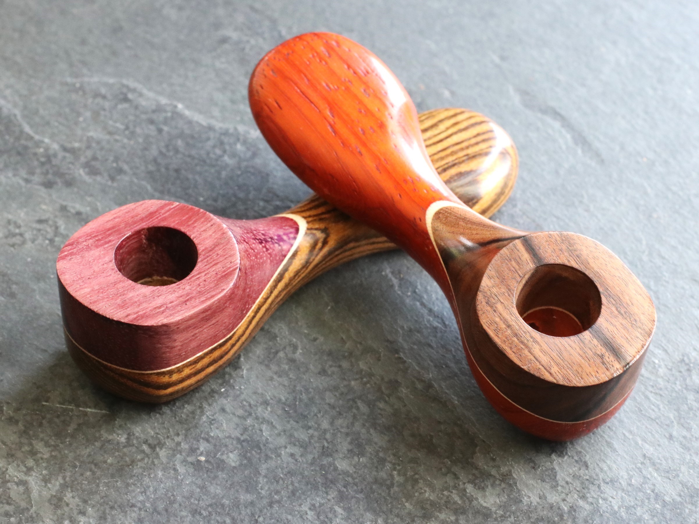 Exotic Wood Pipe-223L-4"-American Handcrafted Smoking Pipe - Exotic Wood Pipe
