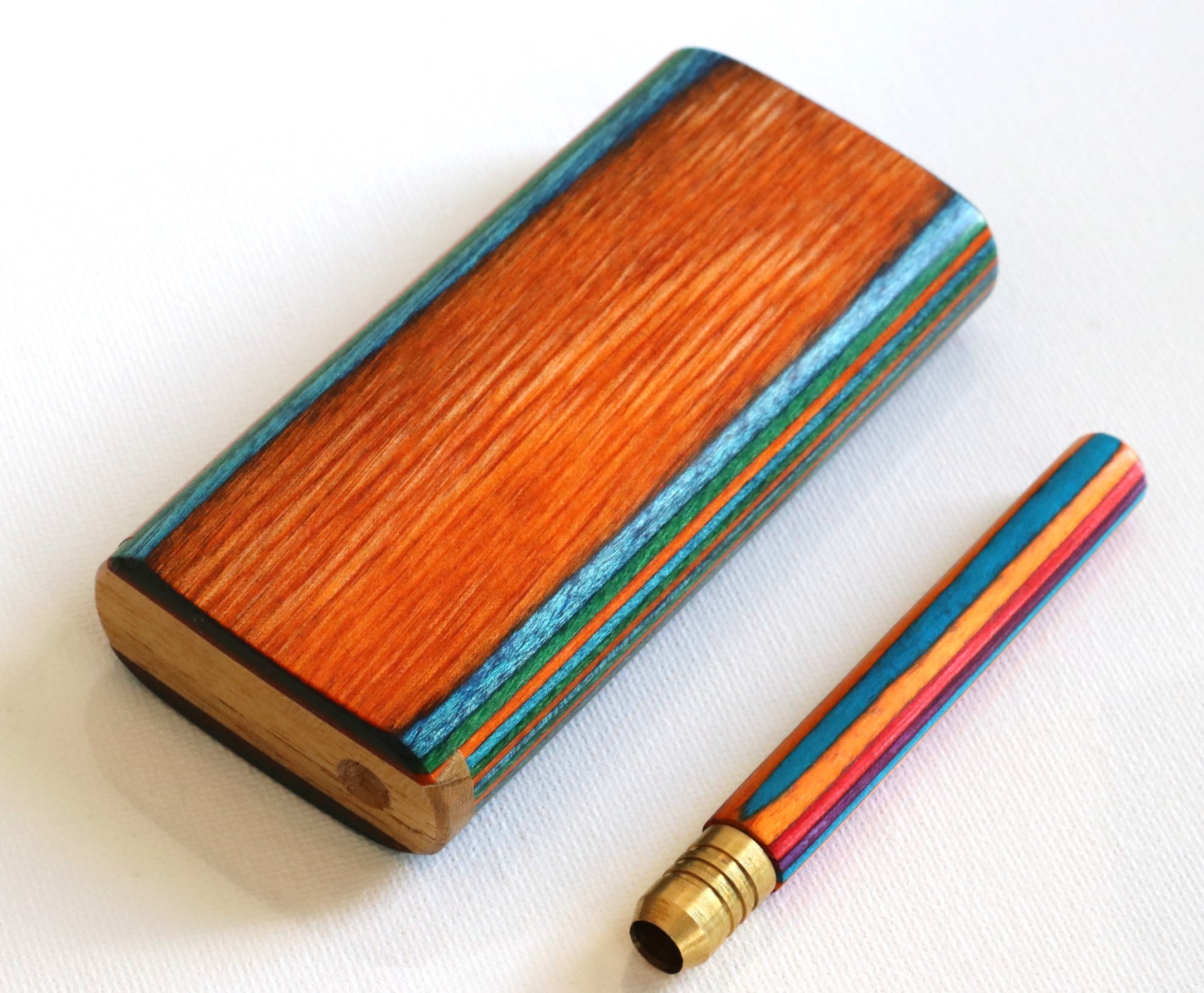 Diamond Wood Slider lid Dugout-Classic Smokers Stash Box - Diamond Wood Dugout