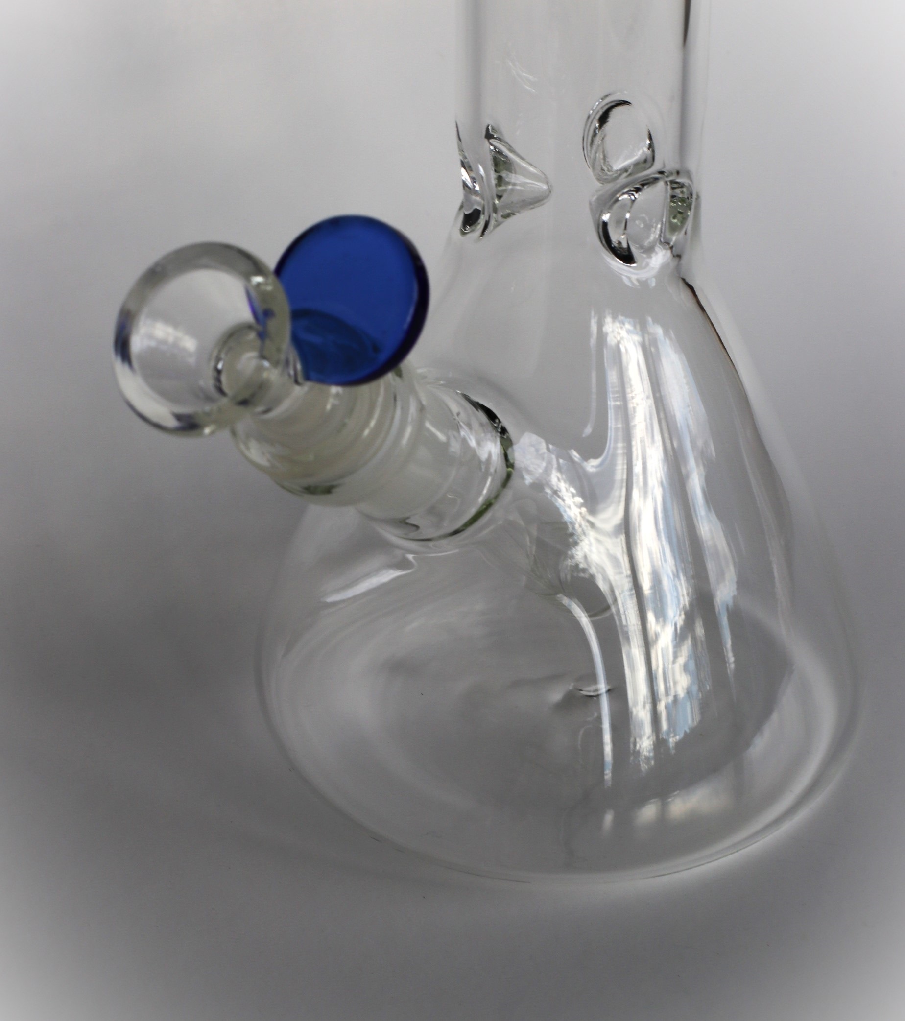 Glass Bowl Insert-18 mm- Frosted Male Bowl with Glass Handle - Glass Bong