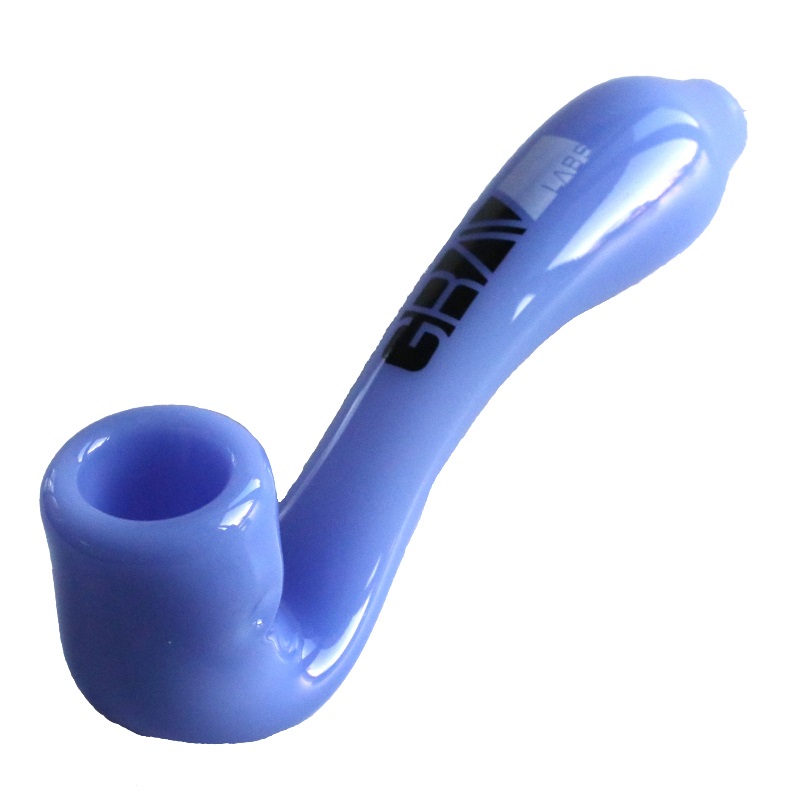 6" Grav Sherlock Glass Pipe-Large Thick Glass Grav Smoking Pipes - Grav Sherlock Glass Pipes