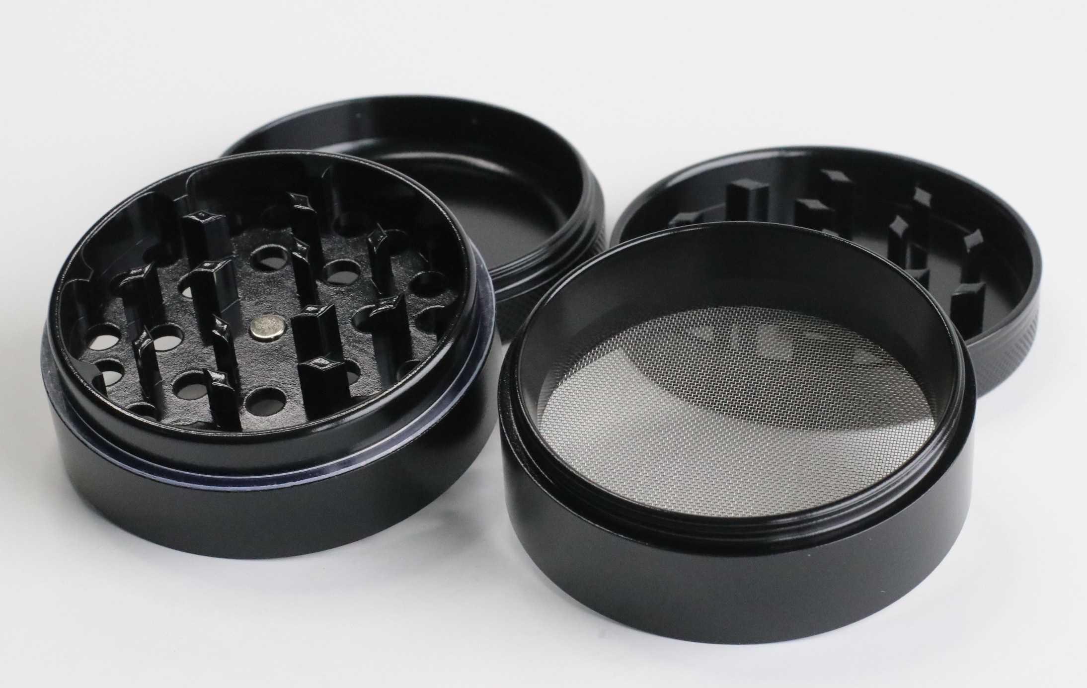 PRO 420 Ceramic Herb Grinder- 63mm Diameter-4 Piece Professional Herb & Marijuana Grinder - PRO 420 Herb Grinder
