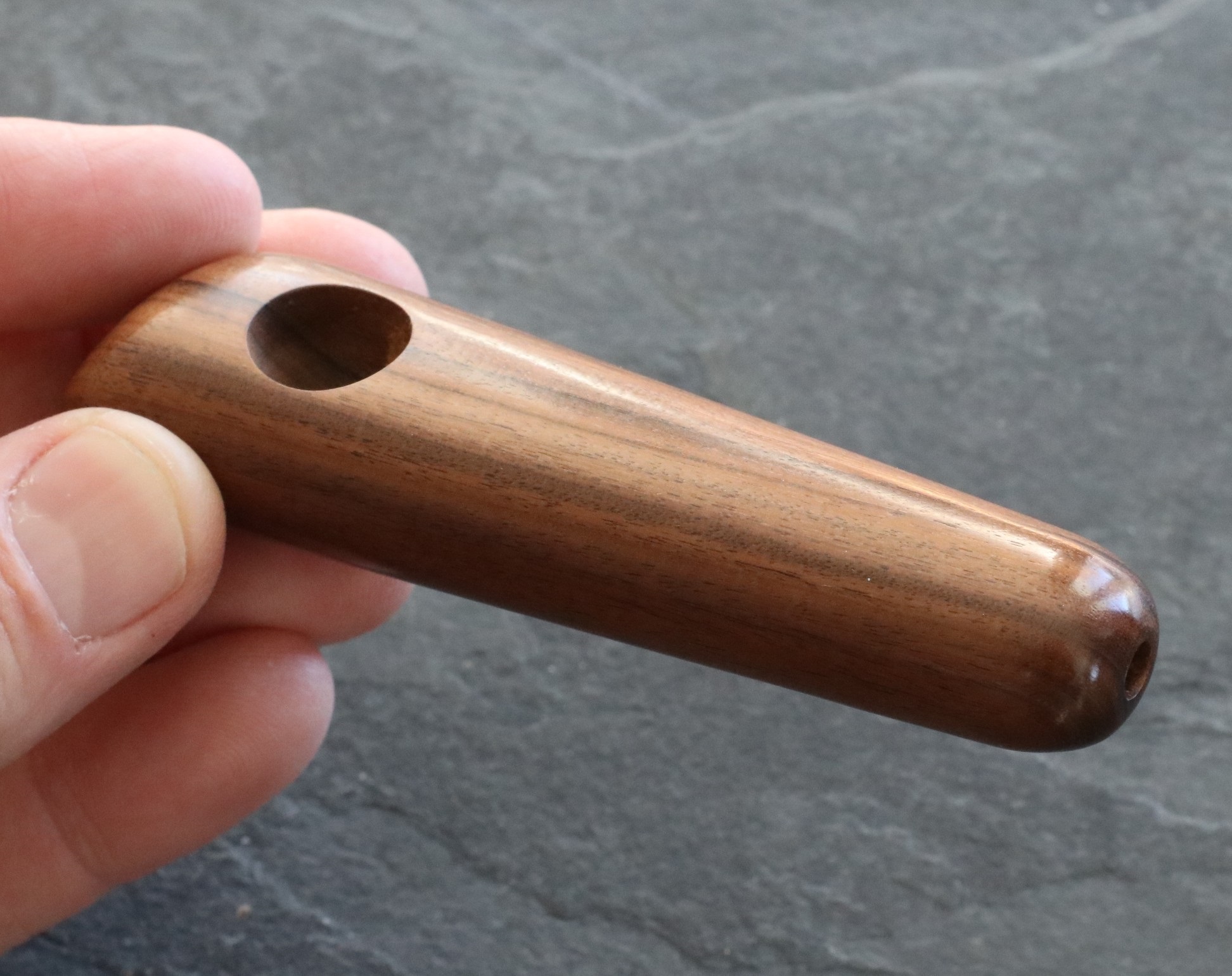 3.5" Exotic Wood Pipe-B30-Handcrafted American Wood Pipe - Traditional Smoking Pipe