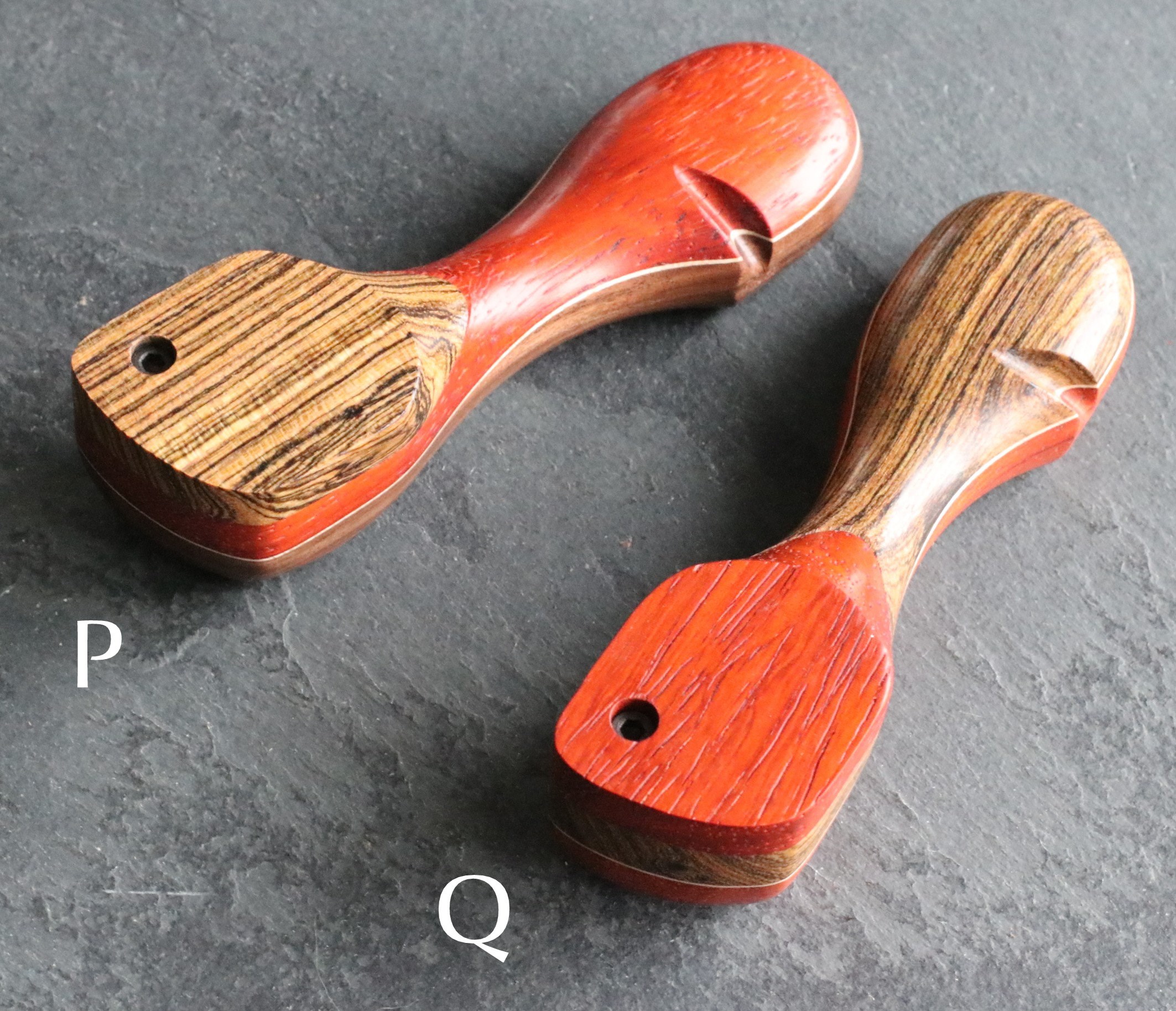 Exotic Wood Swivel Lid Pipe-TP43L-4"-American Handcrafted Smoking Pipe - Crafted Wood Smoking Pipes