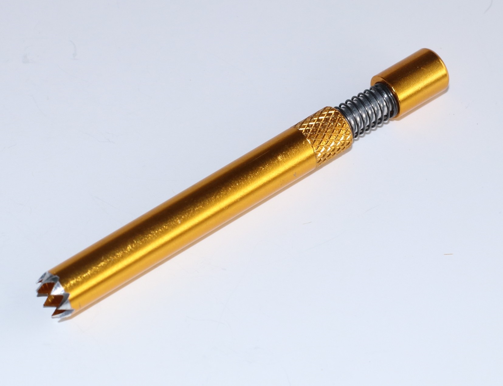 3" Self Eject Metal Grinder Tip Pipe-Unique Efficient One Hitter Pipe - One Hitter Pipe-Self Eject Bat for Dugouts