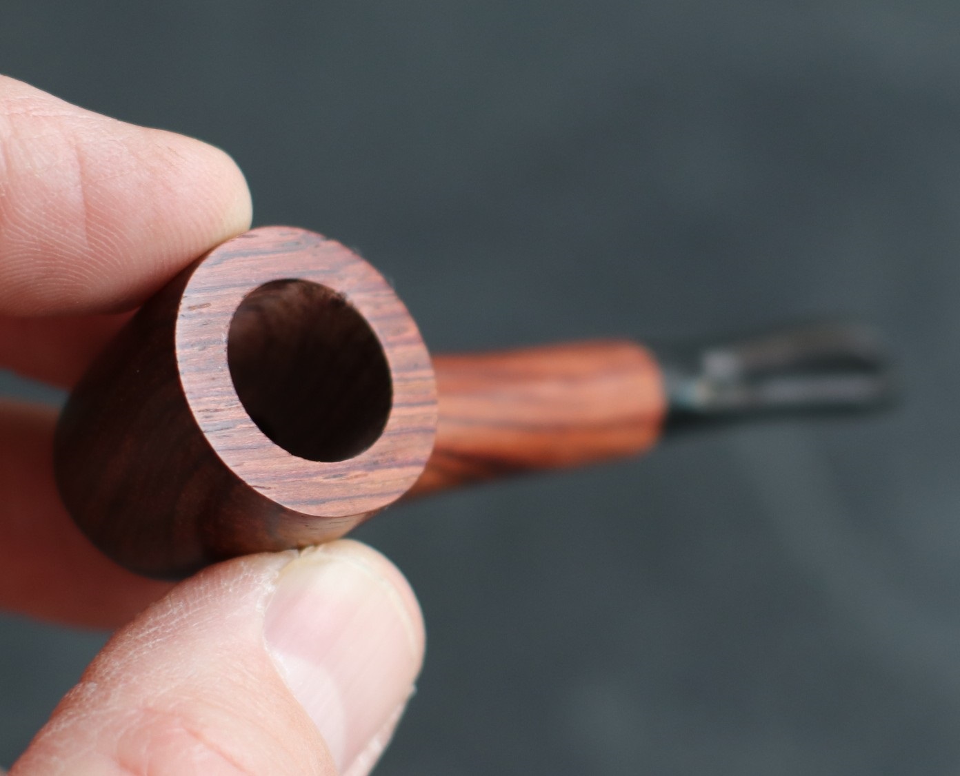 3.5" Exotic Wood Pipe- L20 CHICO-Classic Wood Pipe- Perfect Gift for Smokers - 4' Pastel Glass Pipes
