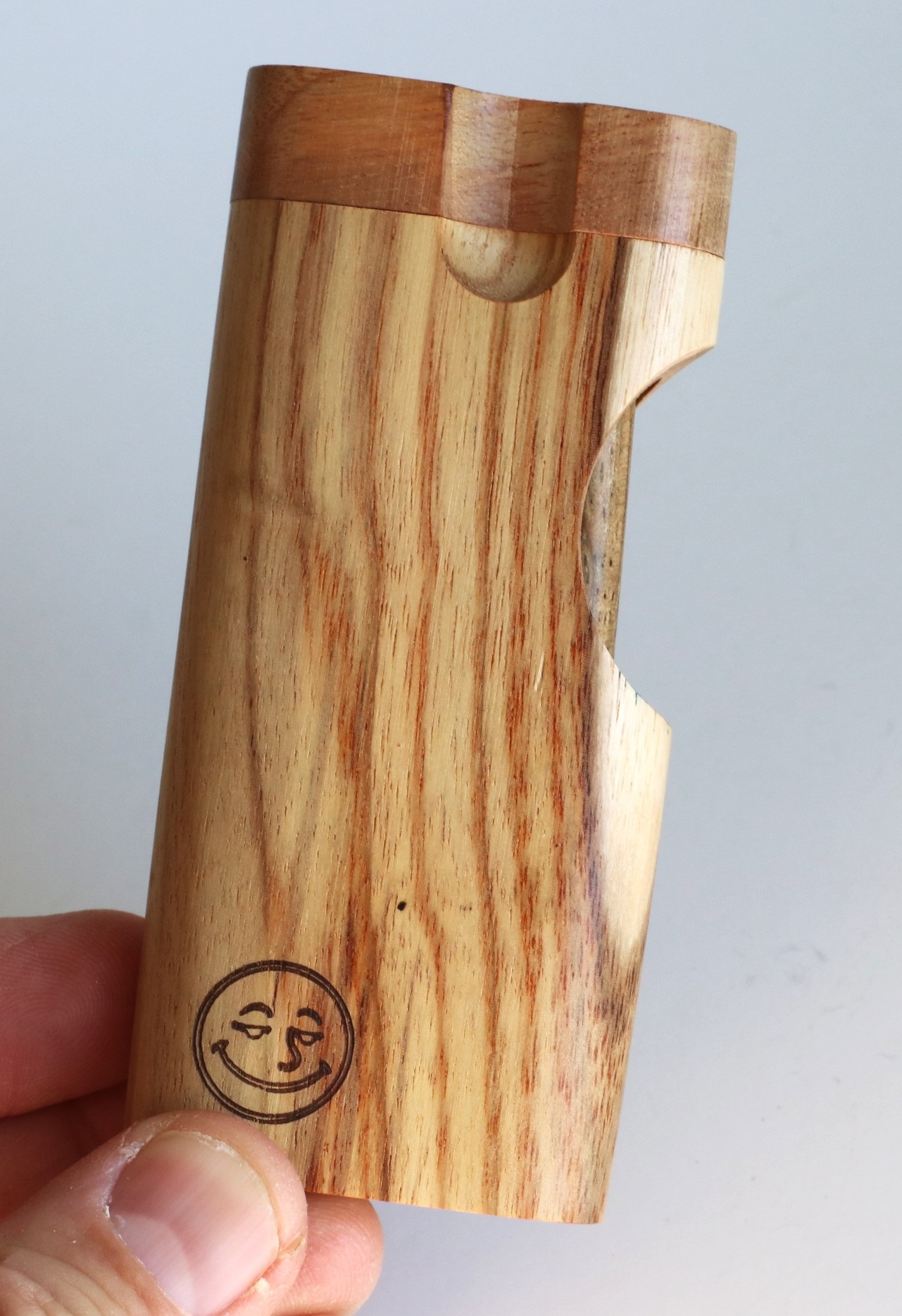 4" Zebra Swivel Lid Dugout & One hitter pipe-American Made by Better Life-Locking Lid - Swivel Lid Cutaway Dugout by Better Life