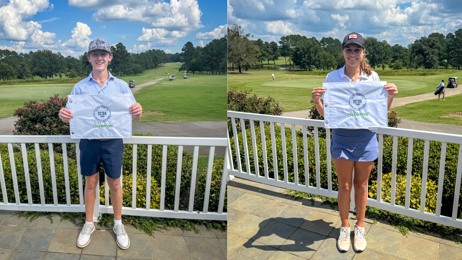 Boys and Girls 13–19 Division Champions — Reed Prickett and Kinley Brazell