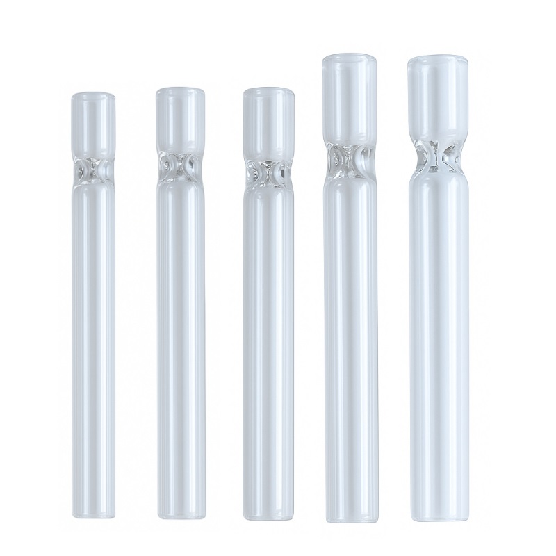 Glass One Hitter Pipes-All Sizes Available-Glass Tube Pipe for Herb Smoking