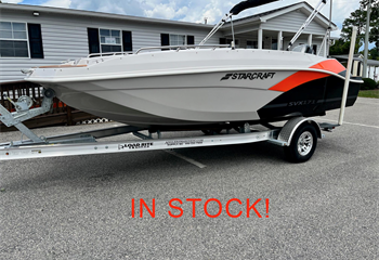 2023 Starcraft SVX 171 Orange/Quicksilver/Black Boat